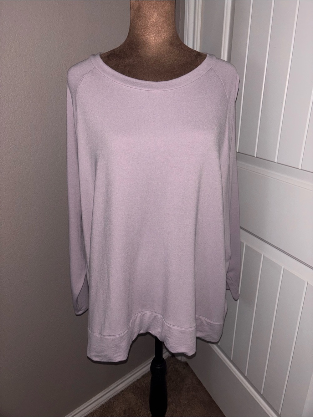 J Jill Lavender Women’s Long Sleeve Pullover Sweater